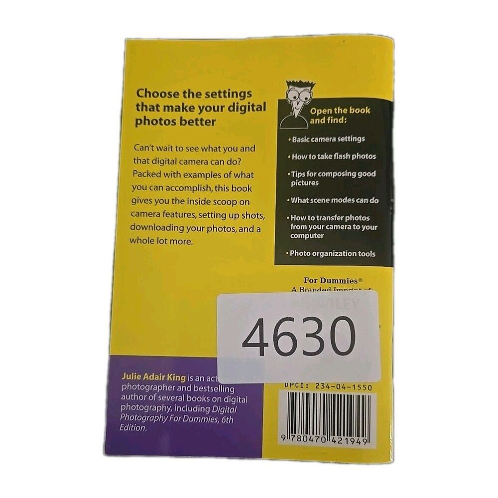 Digitial Photography for Dummies (Pocket Edition) - Paperback - Picture 2 of 2